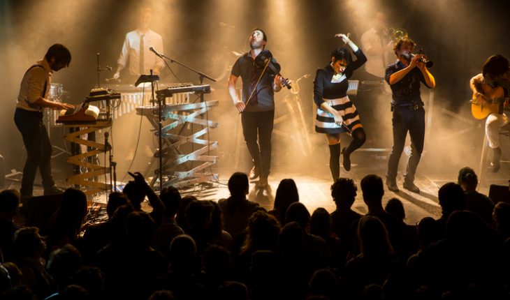 Konsert med ett indierockband